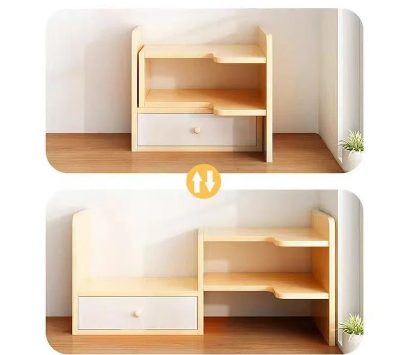 étagère de bureau bois multi compartiments - vente privée 14:19302