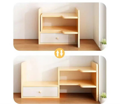 étagère de bureau bois multi compartiments - vente privée 14:19302