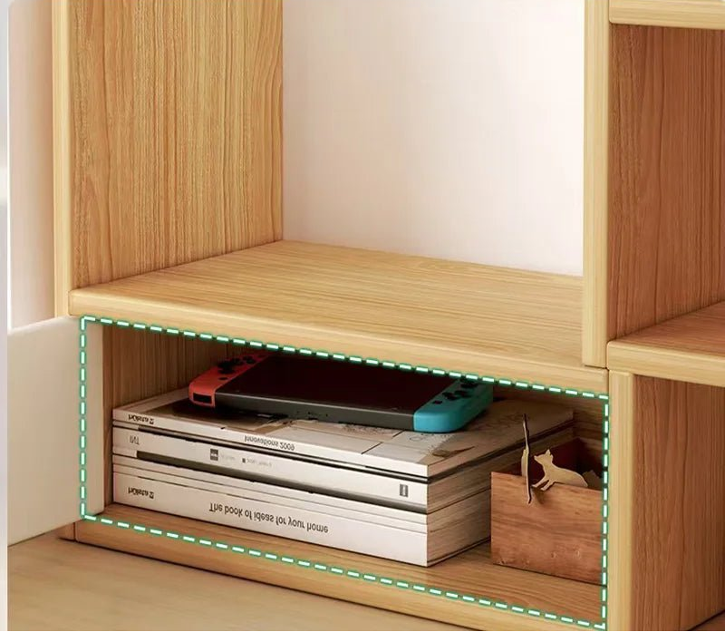 étagère de bureau bois multi compartiments - vente privée 14:19302