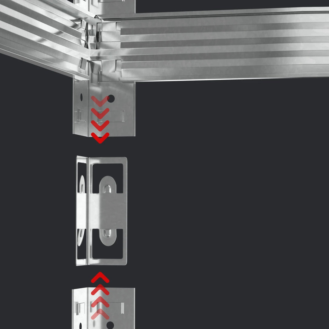 étagère garage 875kg Capacité 200 x 100 x 50 cm - vente privée 14:173;200007763:201336101