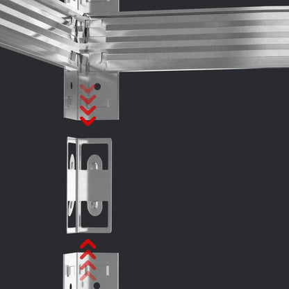 étagère garage 875kg Capacité 200 x 100 x 50 cm - vente privée 14:173;200007763:201336101