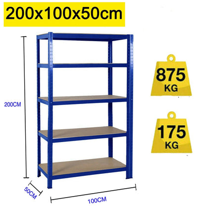 étagère garage 875kg Capacité 200 x 100 x 50 cm - vente privée 14:173;200007763:201336101