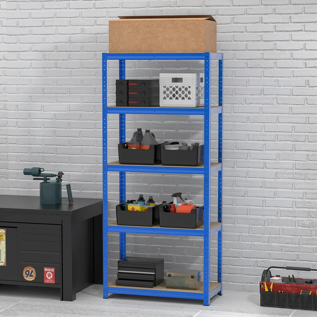 étagère garage atelier - vente privée 14:200006155Blue-170x75x30cm;200007763:201336101
