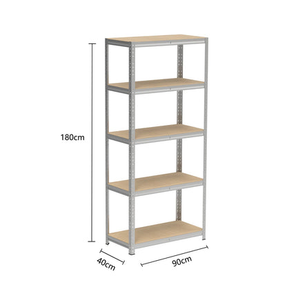 étagère garage atelier - vente privée 14:350850Silver-180x90x40cm;200007763:201336101
