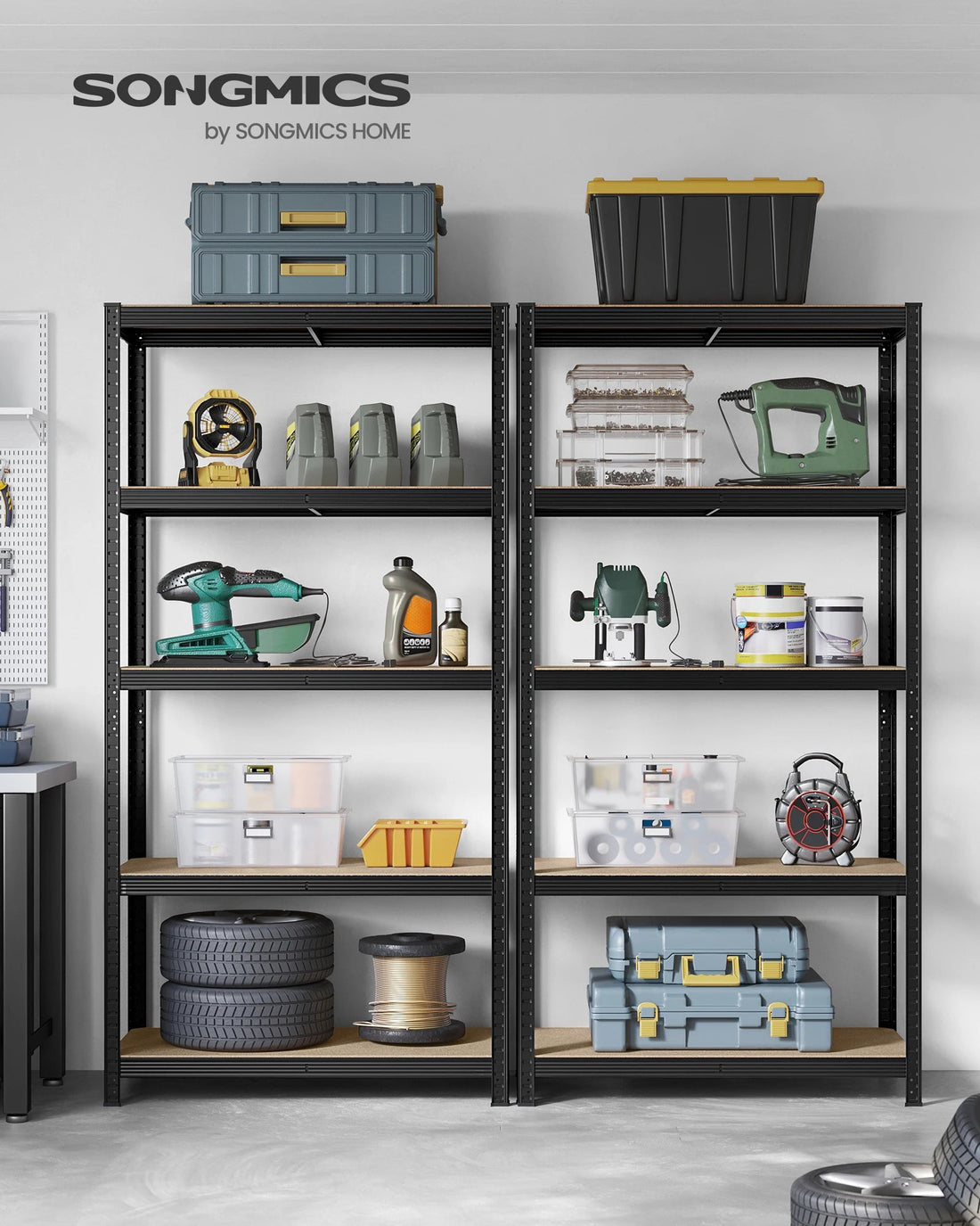 étagère garage largeur 50cm, 875 kg - vente privée 14:201805806Marron Rustique;200007763:201336101