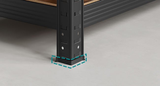 étagère garage solide 30 x 75 x 150 cm, 650 kg - vente privée 14:201805806Noir;200007763:201336342