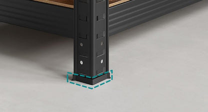 étagère garage solide 30 x 75 x 150 cm, 650 kg - vente privée 14:201805806Noir;200007763:201336342