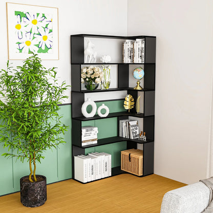 Étagère livre d'angle en bois en forme de L - vente privée 14:193;200007763:201336342
