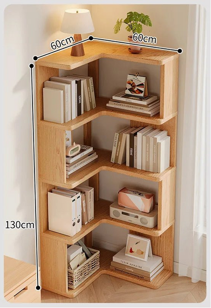 Étagère livre d'angle en bois massif moderne - vente privée 14:1754 Layers 60 cm