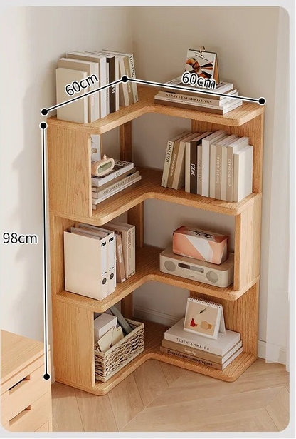 Étagère livre d'angle en bois massif moderne - vente privée 14:293 Layers 60 cm