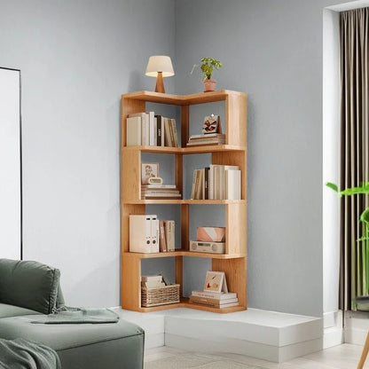 Étagère livre d'angle en bois massif moderne - vente privée 14:3650165 Layers 60 cm