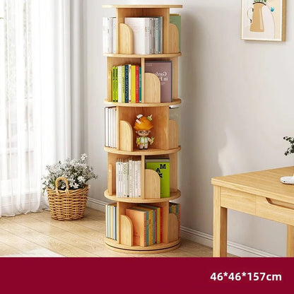 Étagère livre en bois rotatif - vente privée 14:1736L pastoral oak A