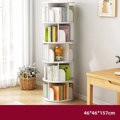 Étagère livre en bois rotatif - vente privée 14:296L warm white A