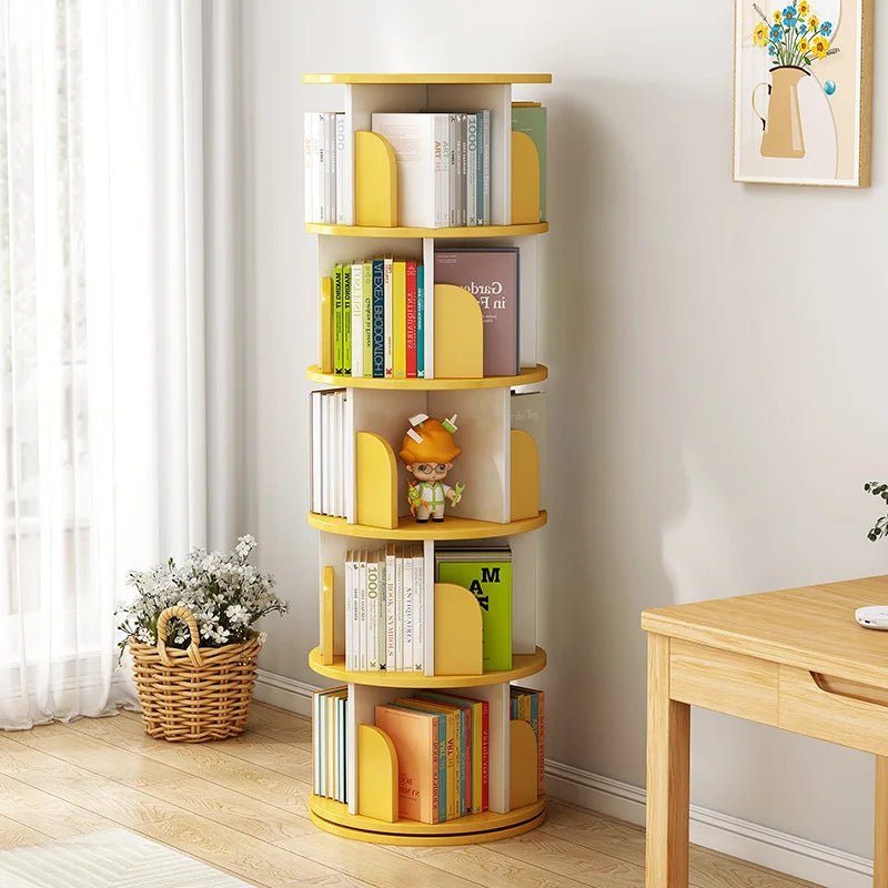 Étagère livre en bois rotatif - vente privée 14:3666L walnut B