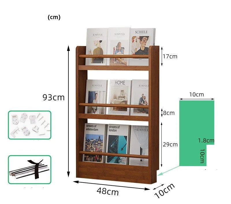 Étagère livre murale ultra - mince - vente privée 14:103 layers 48CM