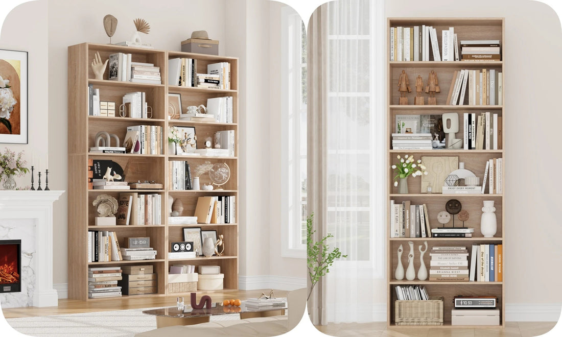 Étagère livre originale et moderne 60x23.5x209.5 cm - vente privée 14:200001438Oak;200007763:201336101