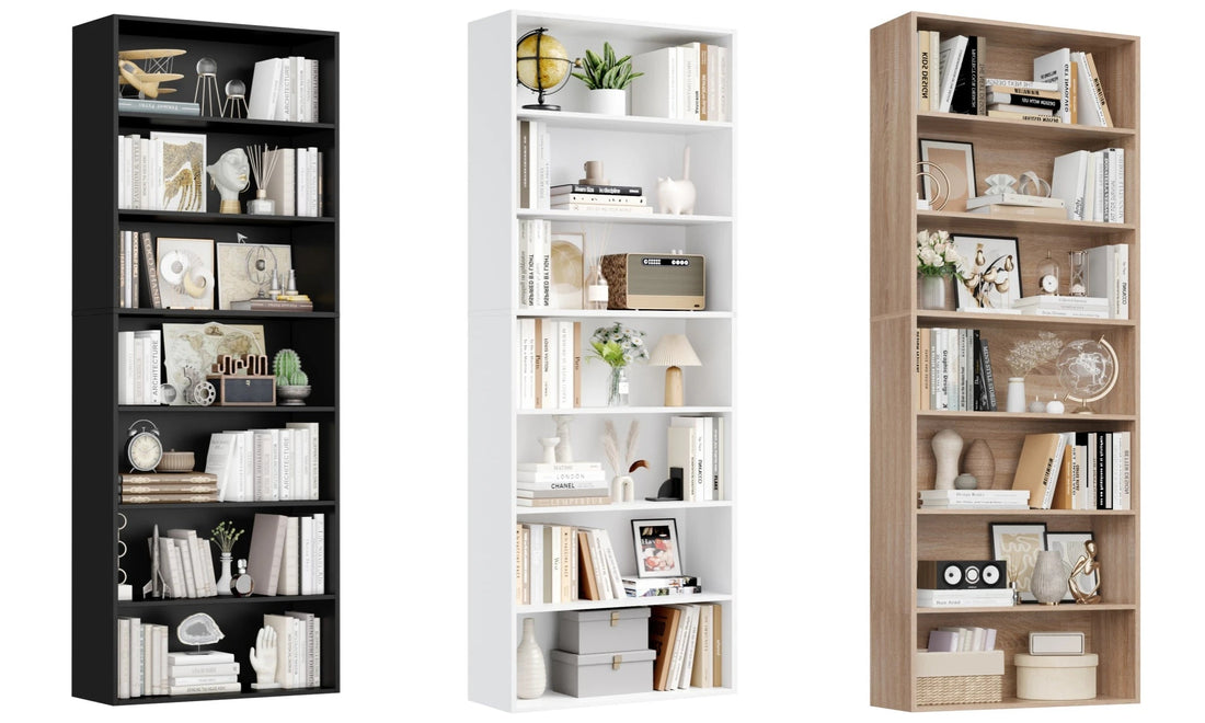 Étagère livre originale et moderne 60x23.5x209.5 cm - vente privée 14:200001438Oak;200007763:201336101