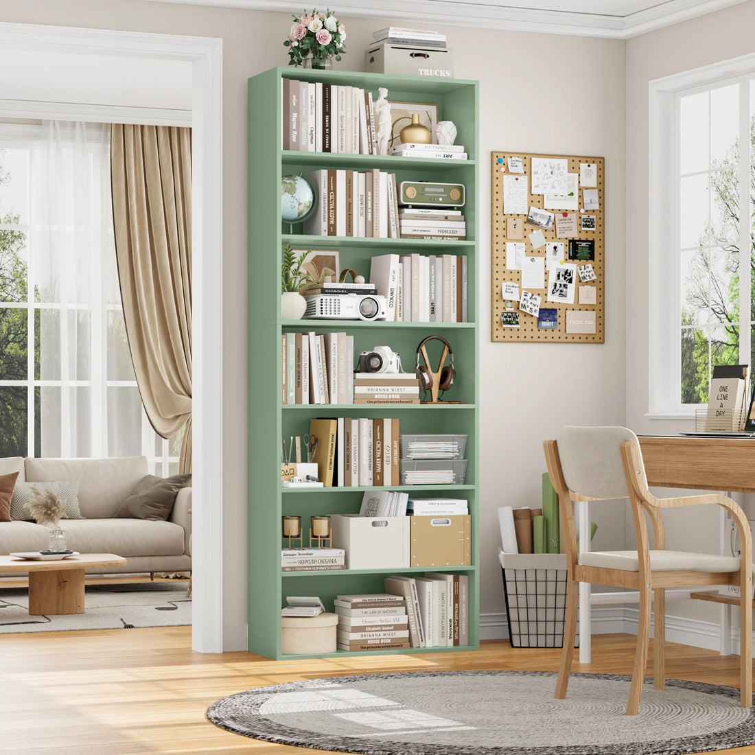 Étagère livre originale et moderne 60x23.5x209.5 cm - vente privée 14:200001438Oak;200007763:201336101