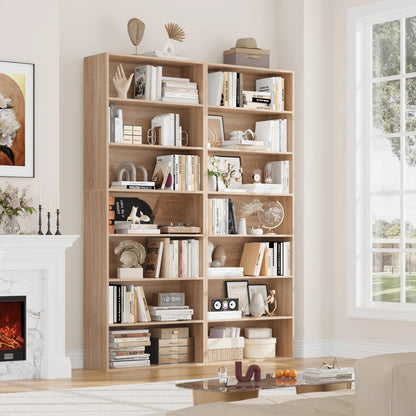 Étagère livre originale et moderne 60x23.5x209.5 cm - vente privée 14:200001438Oak;200007763:201336101