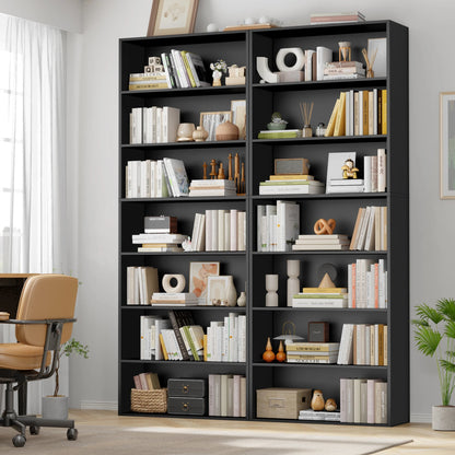 Étagère livre originale et moderne 60x23.5x209.5 cm - vente privée 14:200001438Oak;200007763:201336101