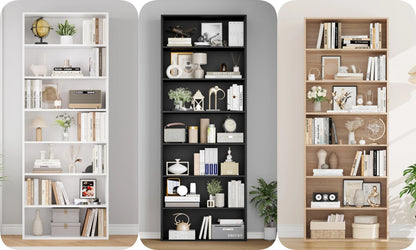 Étagère livre originale et moderne 60x23.5x209.5 cm - vente privée 14:200001438Oak;200007763:201336101