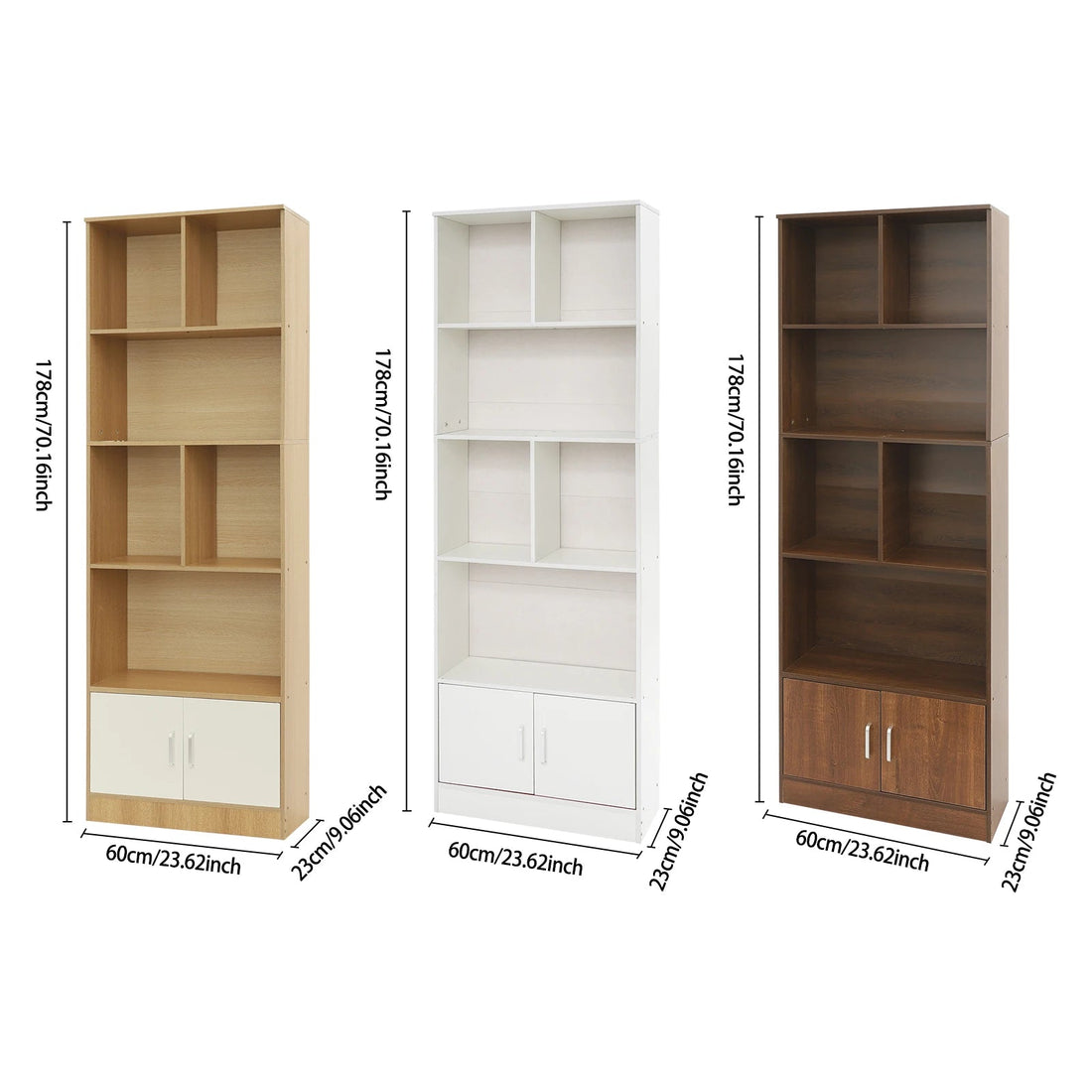 Étagère livre premium qualité 60*23*178.2cm - vente privée 14:200006154JJFT6R 001100;200007763:201336101
