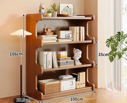 Étagère livre simple en bambou - vente privée 14:366four layers 100