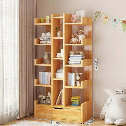Étagère livre sur pied en bois de qualité - vente privée 14:49610-LayerWithDrawer B