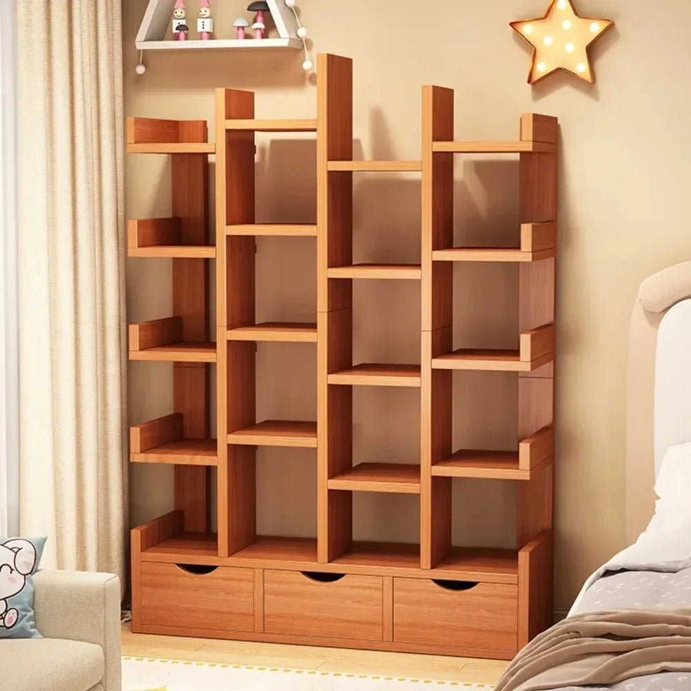 Étagère livre sur pied en bois de qualité - vente privée 14:49610-LayerWithDrawer B