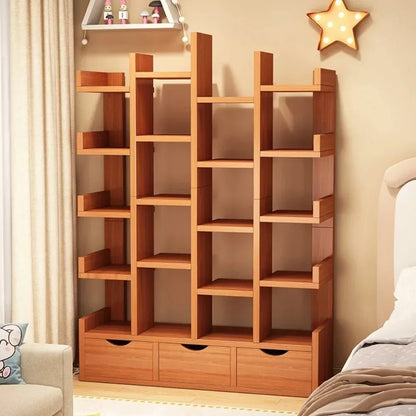 Étagère livre sur pied en bois de qualité - vente privée 14:49610-LayerWithDrawer B
