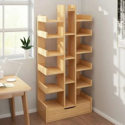 Étagère livre sur pied en bois de qualité - vente privée 14:49610-LayerWithDrawer B