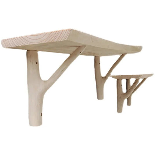 étagère murale à forme de planche et branche suspendue - vente privée 14:10160CM;5:361385Width 13-16CM