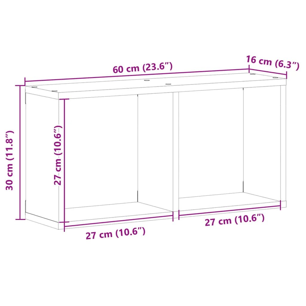 étagère murale blanc en 3 parties carrés 100x16x30 cm - vente privée 14:20000019560 x 16 x 30 cm;200007763:201336342