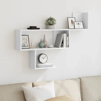 étagère murale blanche 100x15x70 cm - vente privée 14:200006155Brown;200007763:201336342