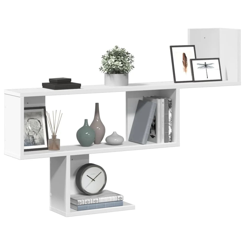 étagère murale blanche 100x15x70 cm - vente privée 14:200006155Brown;200007763:201336342