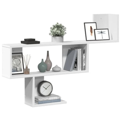 étagère murale blanche 100x15x70 cm - vente privée 14:200006155Brown;200007763:201336342
