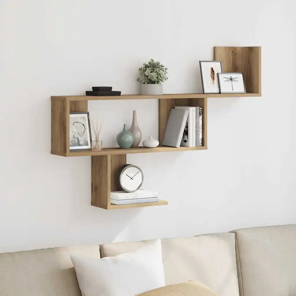 étagère murale blanche 100x15x70 cm - vente privée 14:200006155Brown;200007763:201336342