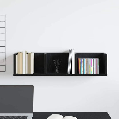 étagère murale bois en 3 parties 75x18x18 cm - vente privée 14:200002984Black;200007763:201336342