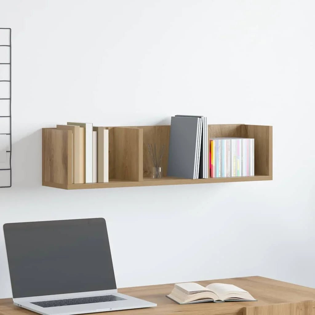 étagère murale bois en 3 parties 75x18x18 cm - vente privée 14:200002984Black;200007763:201336342
