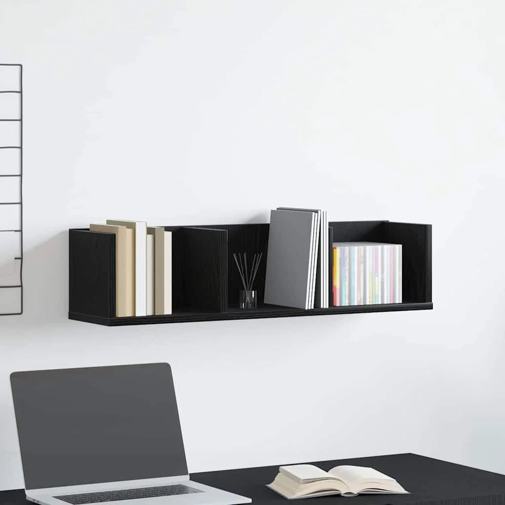 étagère murale bois en 3 parties 75x18x18 cm - vente privée 14:200002984Black;200007763:201336342