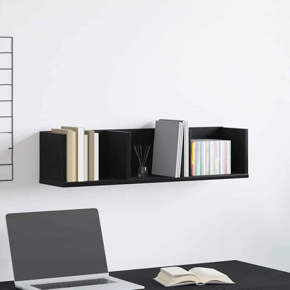 étagère murale bois en 3 parties 75x18x18 cm - vente privée 14:200002984Black;200007763:201336342