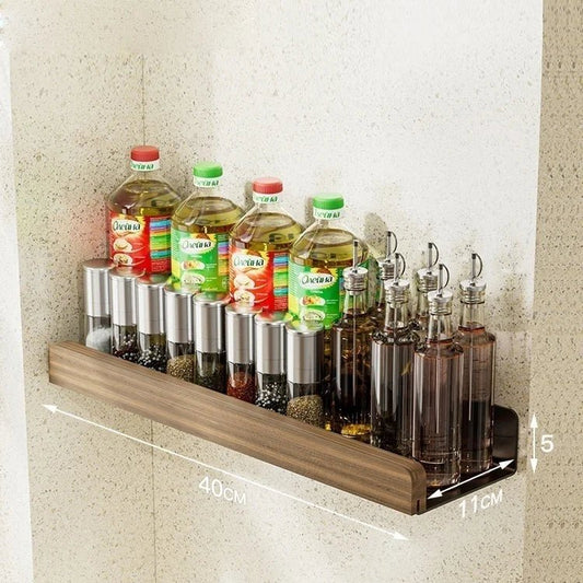 étagère murale bois massif - vendu à l'unité - vente privée 14:100018786wood black 40cm