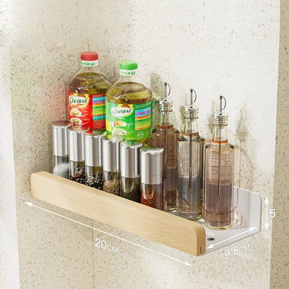 étagère murale bois massif - vendu à l'unité - vente privée 14:193wood white 20cm