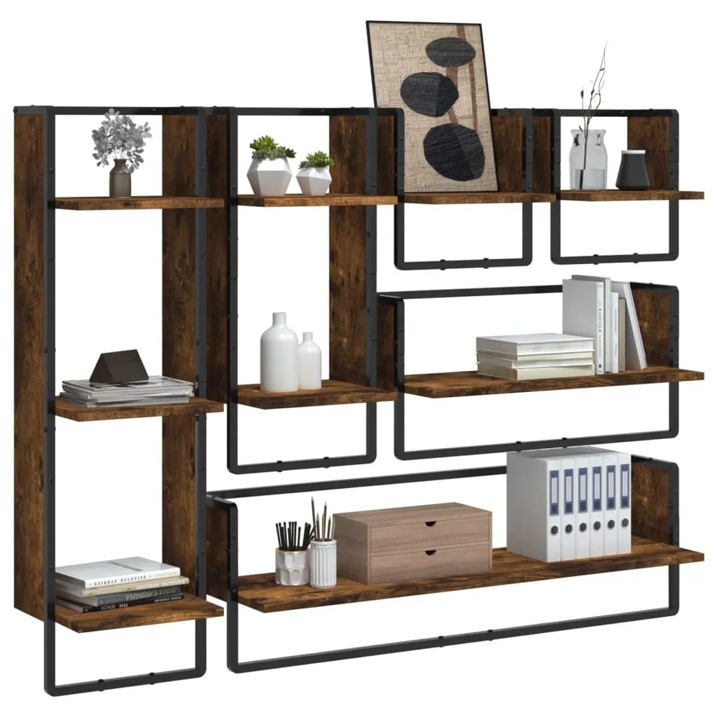 étagère murale cadre de 6 pièces - vente privée 14:200006151Light Grey;200007763:201336342