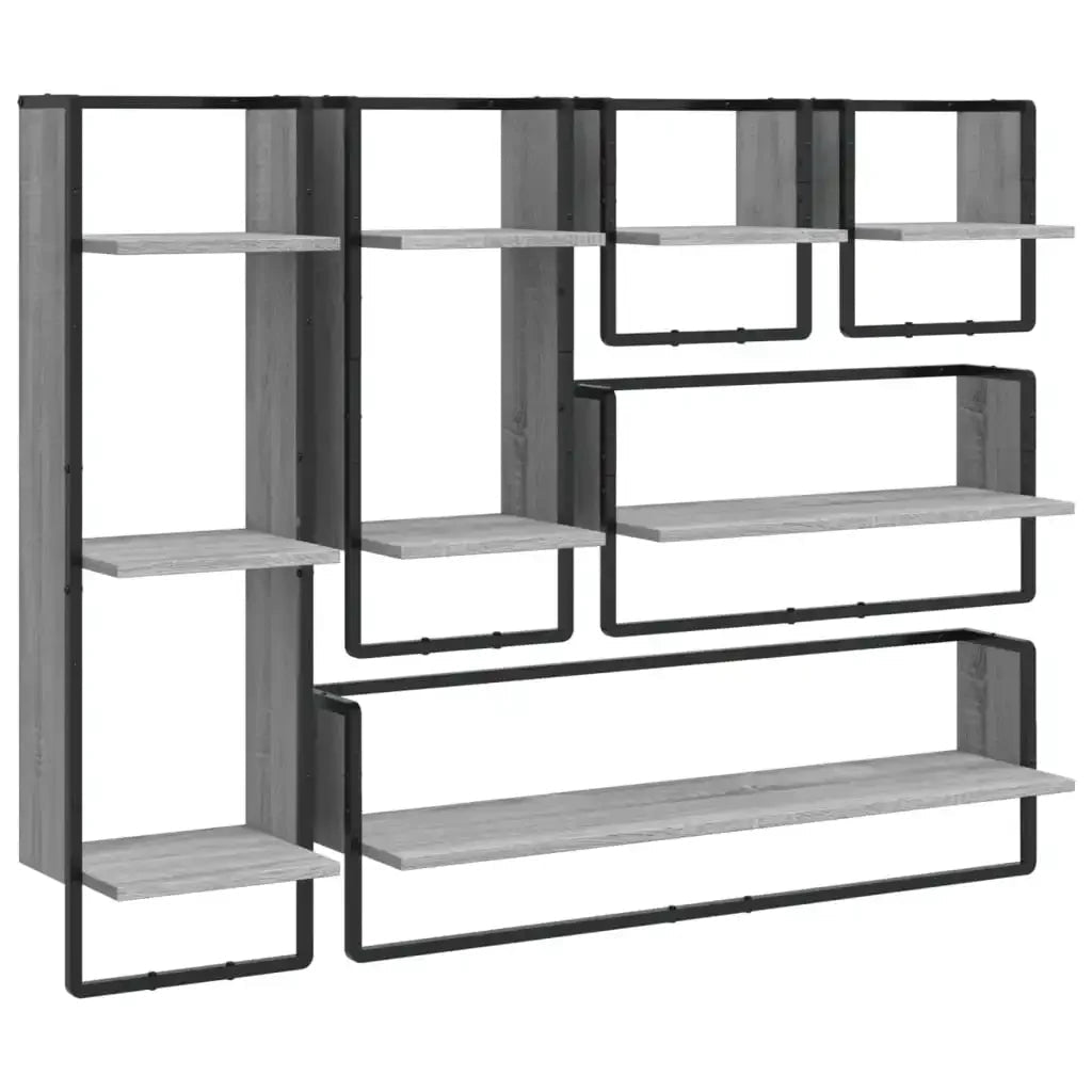 étagère murale cadre de 6 pièces - vente privée 14:200006151Light Grey;200007763:201336342