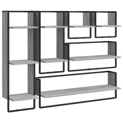 étagère murale cadre de 6 pièces - vente privée 14:200006151Light Grey;200007763:201336342