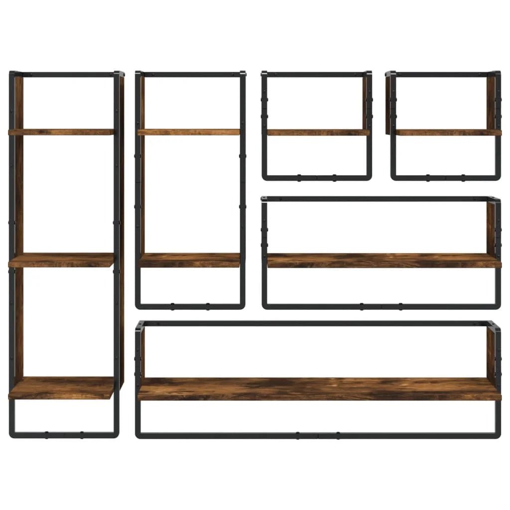 étagère murale cadre de 6 pièces - vente privée 14:200006151Light Grey;200007763:201336342