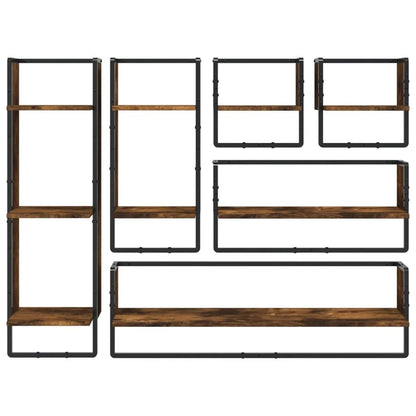 étagère murale cadre de 6 pièces - vente privée 14:200006151Light Grey;200007763:201336342