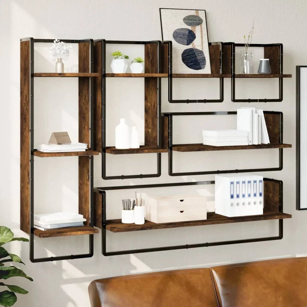 étagère murale cadre de 6 pièces - vente privée 14:200006151Light Grey;200007763:201336342