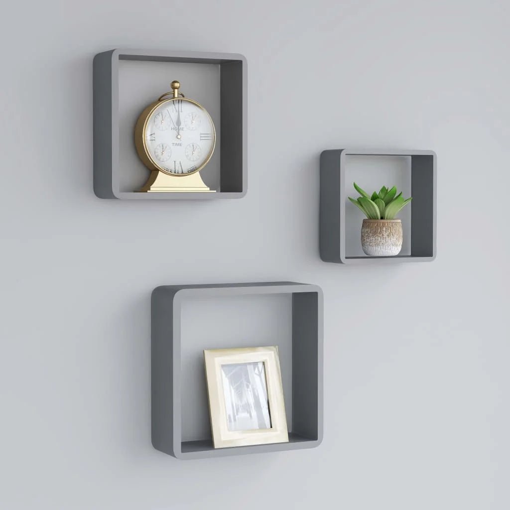 étagère murale cube 3 pcs moderne - vente privée 14:201504125Black;200007763:201336342
